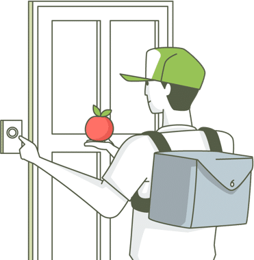 Alta profesional grocery delivery illustration 06 2